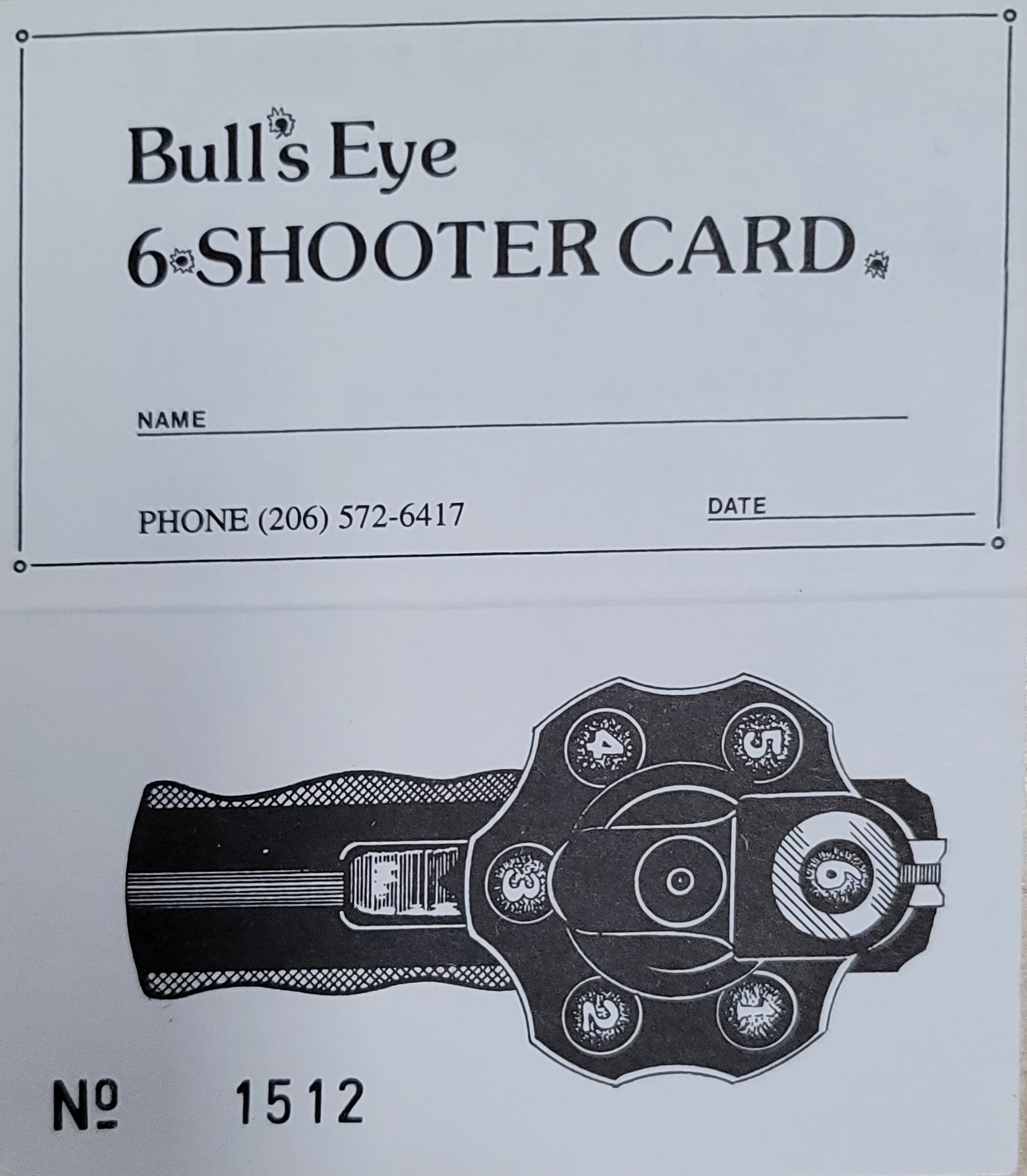 6 Shooter Card